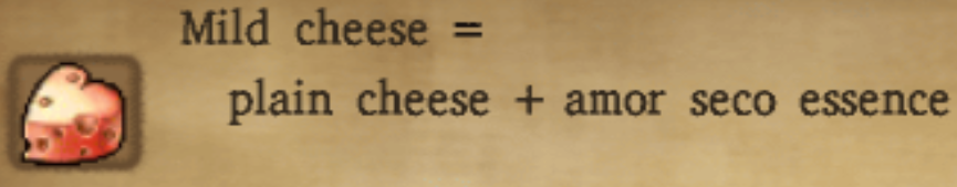 Mild Cheese Alchemy Recipe